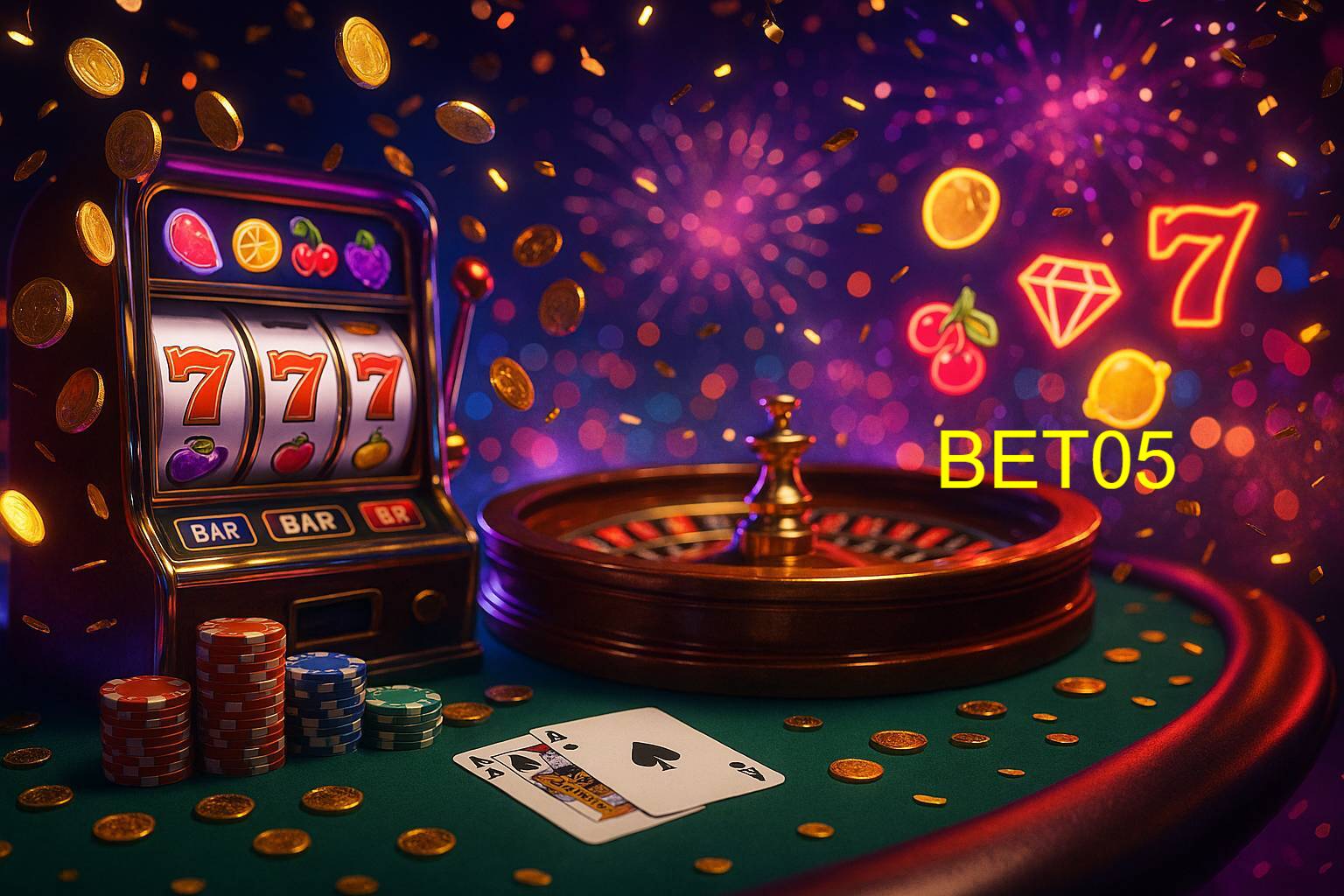 Jogos emocionantes no BET05